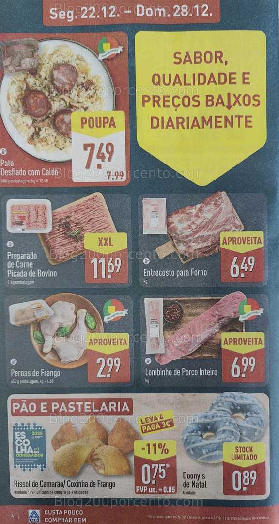 Antevisão Folheto ALDI Promoções de 22 a 28 dezembro