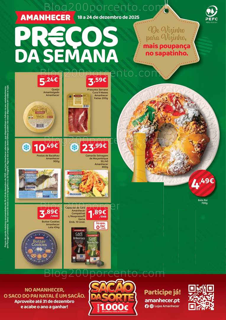 Antevisão Folheto AMANHECER Natal Promoções de 18 a 24 dezembro