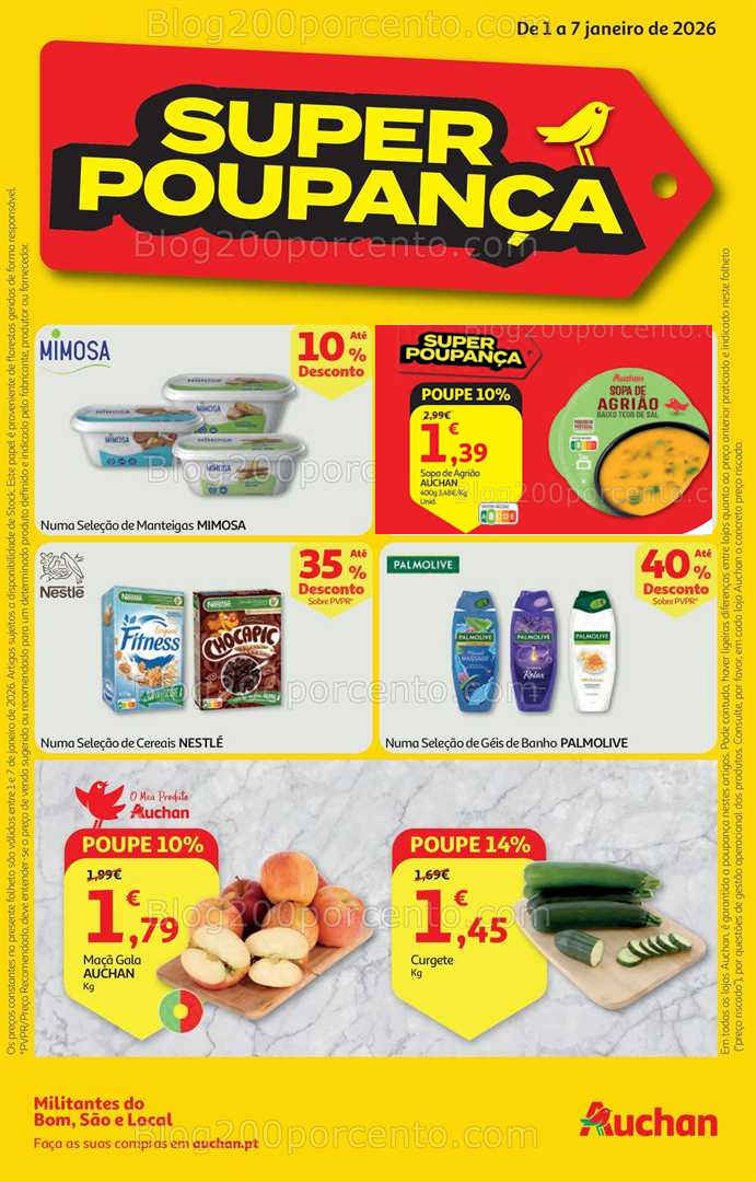 Antevisão Folheto AUCHAN Promoções de 1 a 7 janeiro