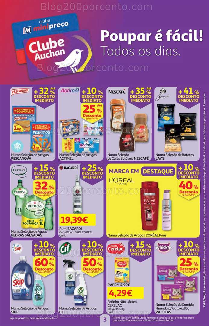 Antevisão Folheto AUCHAN - MINIPREÇO Promoções de 1 a 7 janeiro