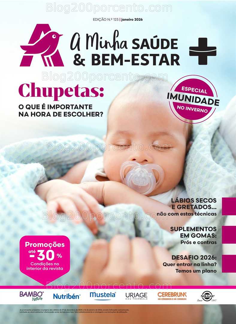 Antevisão Folheto AUCHAN Saúde e Bem Estar Bebé Promoções de 27 dezembro a 26 janeiro