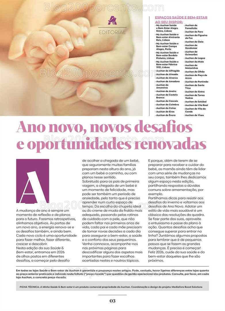 Antevisão Folheto AUCHAN Saúde e Bem Estar Bebé Promoções de 27 dezembro a 26 janeiro