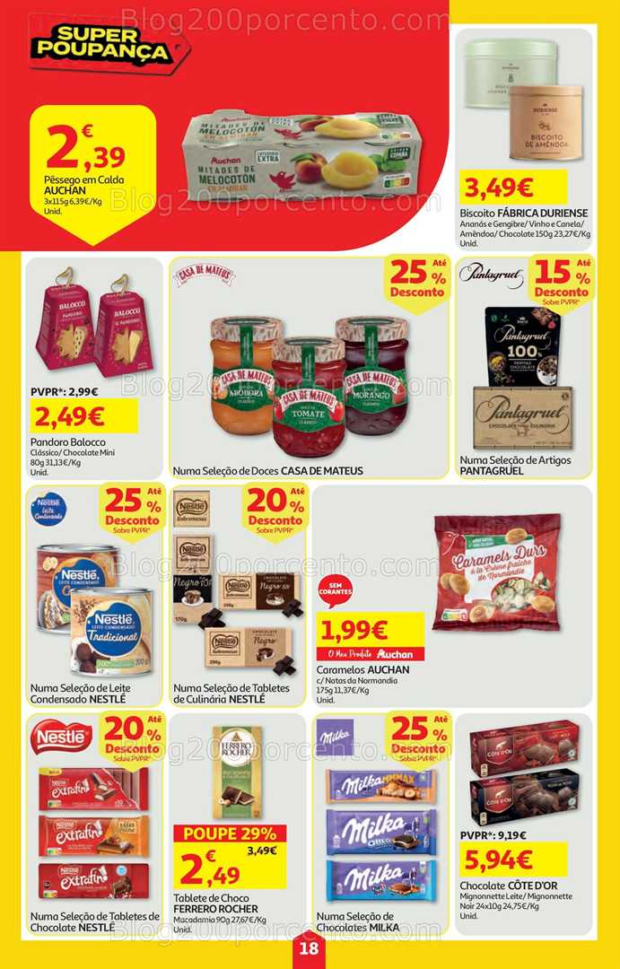 Antevisão Folheto AUCHAN Super Poupança de 18 a 24 dezembro