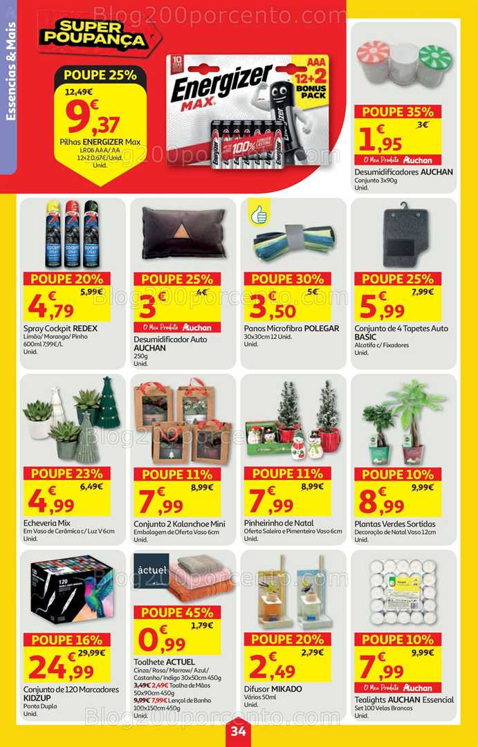 Antevisão Folheto AUCHAN Super Poupança de 18 a 24 dezembro