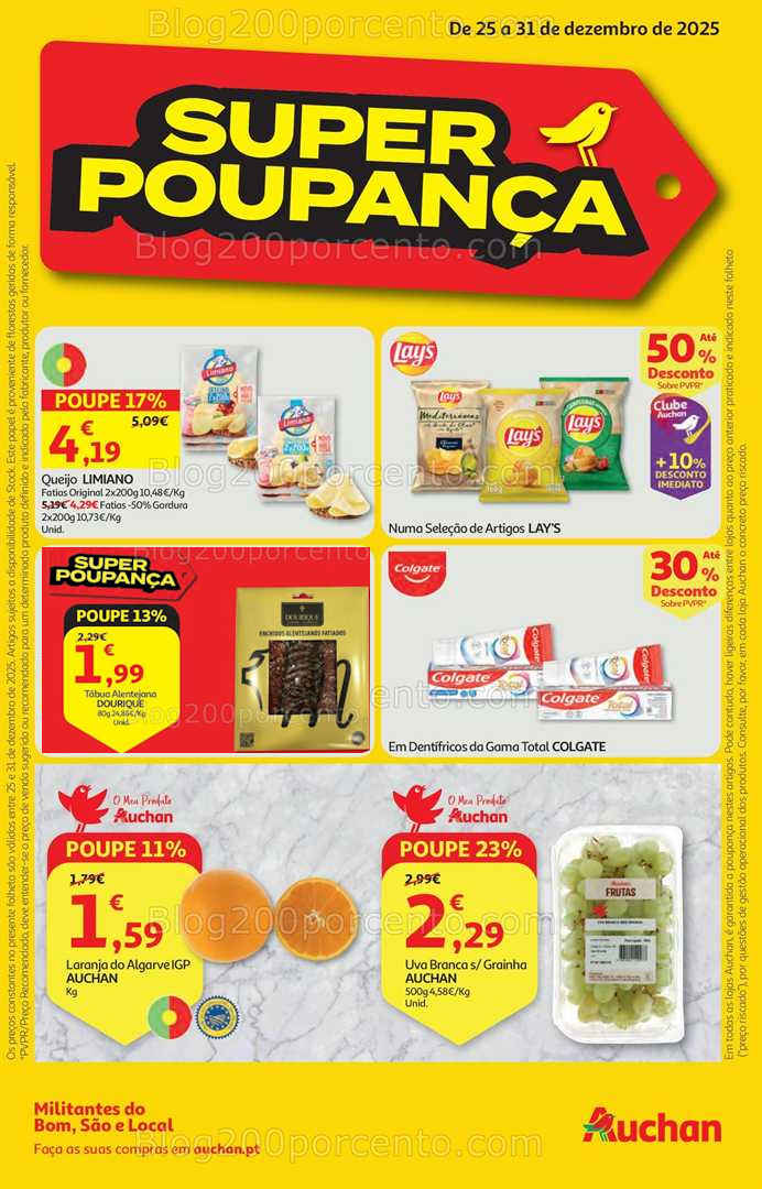 Antevisão Folheto AUCHAN Promoções de 25 a 31 dezembro