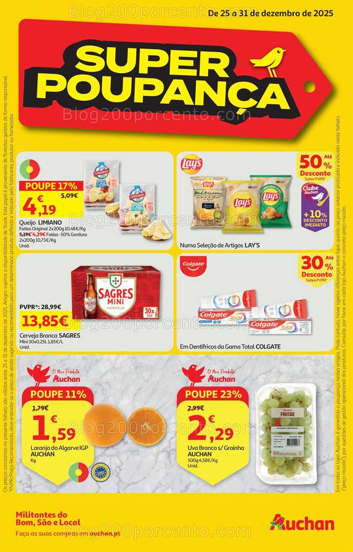 Antevisão Folheto AUCHAN Promoções de 25 a 31 dezembro