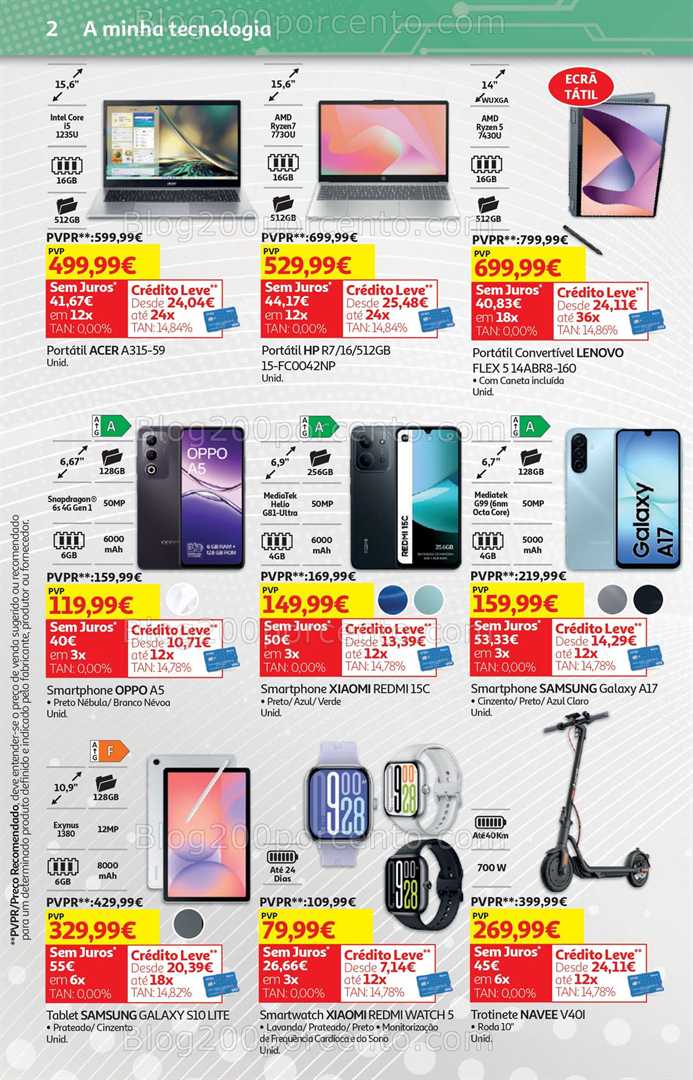 Antevisão Folheto AUCHAN Tecnologia Promoções 26 dezembro a 12 janeiro