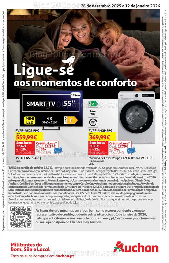 Antevisão Folheto AUCHAN Tecnologia Promoções 26 dezembro a 12 janeiro