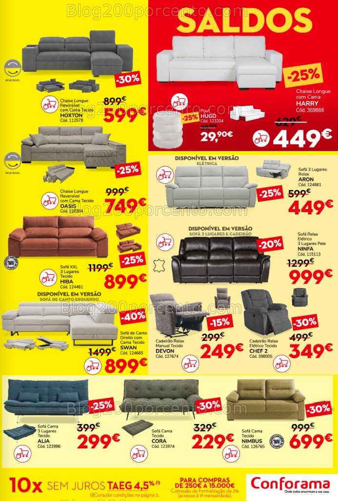 Antevisão Folheto CONFORAMA Saldos Promoções 26 dezembro a 4 fevereiro