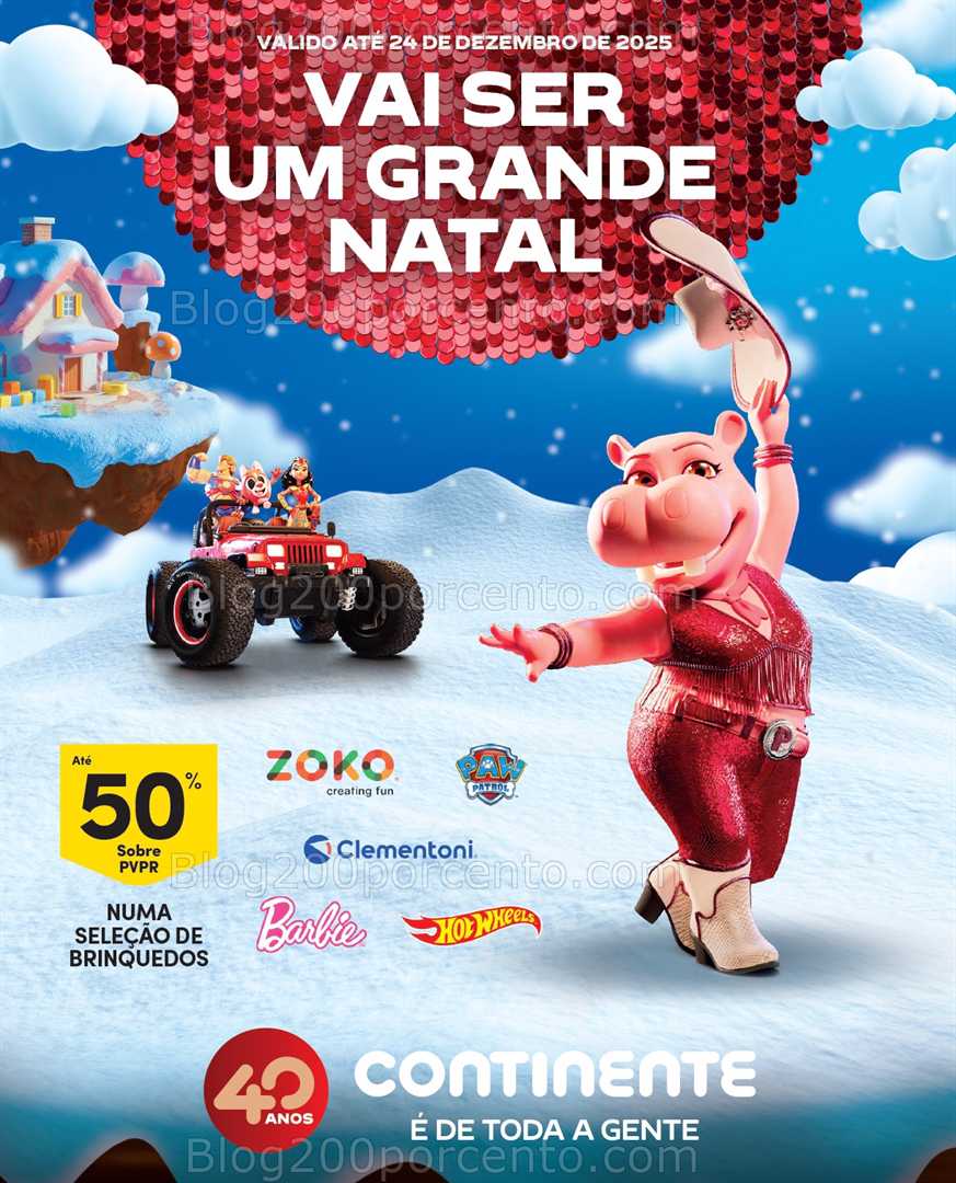 Antevisão Folheto CONTINENTE Açores Brinquedos Promoções de 11 a 24 dezembro