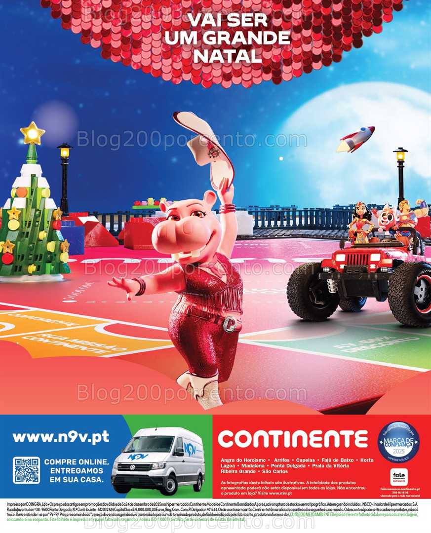 Antevisão Folheto CONTINENTE Açores Brinquedos Promoções de 11 a 24 dezembro