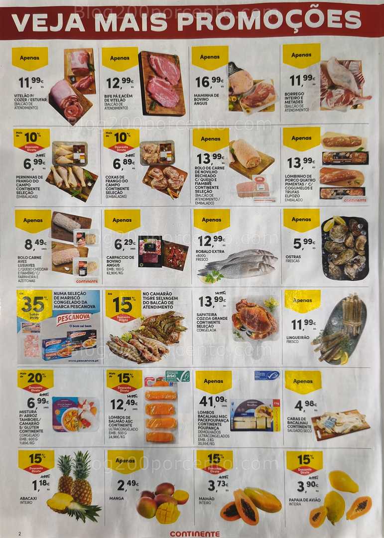 Antevisão Folheto CONTINENTE Promoções Fim de Semana - 19 a 22 dezembro