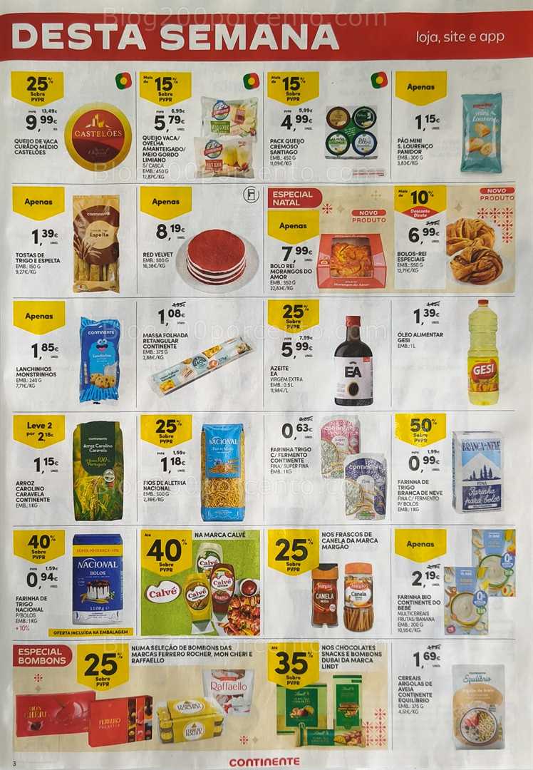 Antevisão Folheto CONTINENTE Promoções Fim de Semana - 19 a 22 dezembro