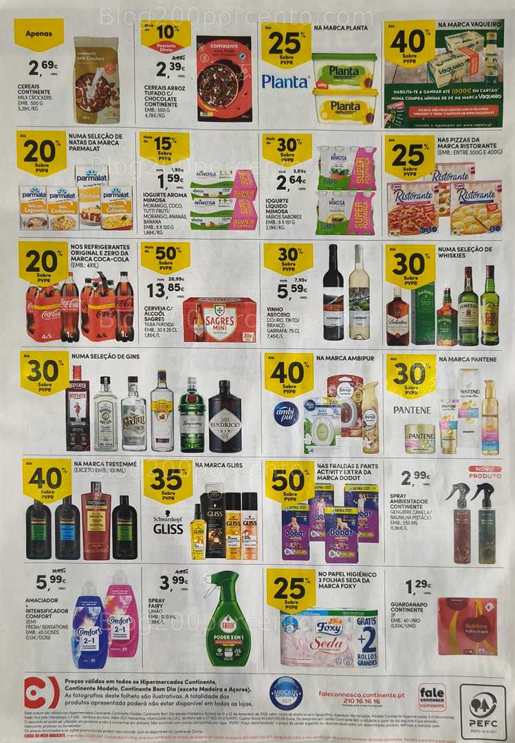 Antevisão Folheto CONTINENTE Promoções Fim de Semana - 19 a 22 dezembro