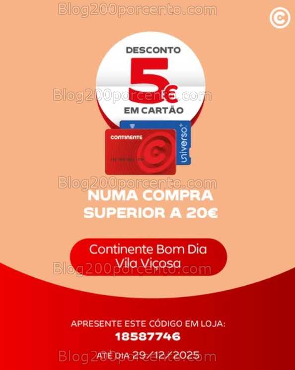 Alerta - 5 Novos cupões de Desconto CONTINENTE Promoções de 22 a 28 dezembro