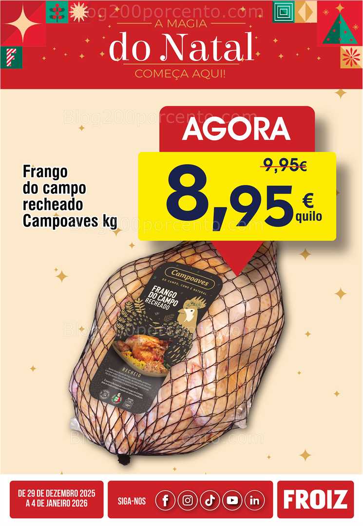 Antevisão Folheto FROIZ Promoções de 29 dezembro a 4 janeiro