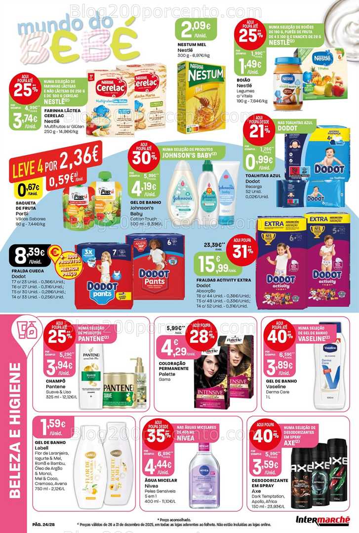 Antevisão Folheto INTERMARCHÉ Contact Promoções 26 a 31 dezembro