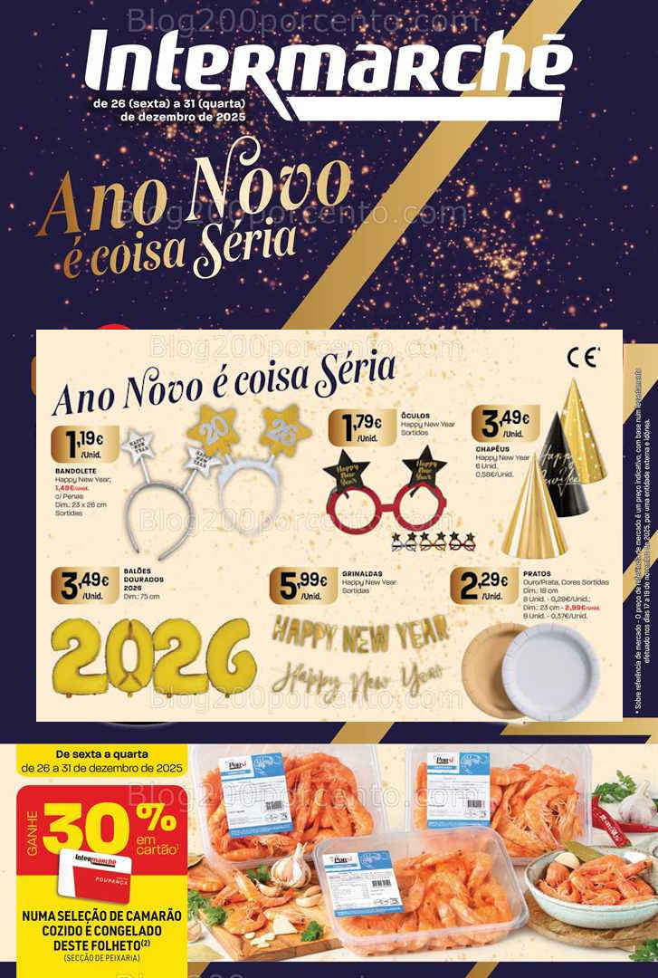 Antevisão Folheto INTERMARCHÉ Super Promoções de 26 a 31 dezembro