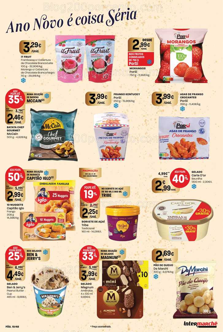 Antevisão Folheto INTERMARCHÉ Super Promoções de 26 a 31 dezembro