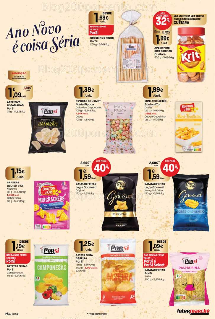 Antevisão Folheto INTERMARCHÉ Super Promoções de 26 a 31 dezembro