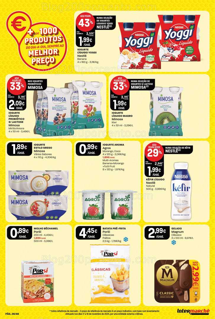 Antevisão Folheto INTERMARCHÉ Super Promoções de 26 a 31 dezembro