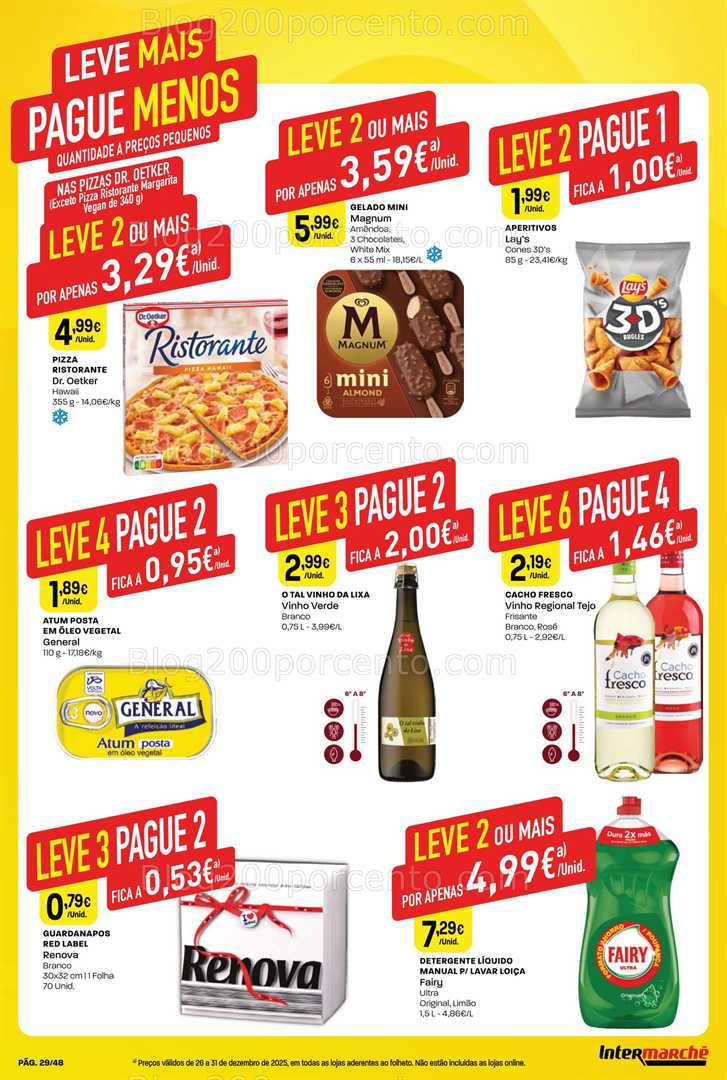 Antevisão Folheto INTERMARCHÉ Super Promoções de 26 a 31 dezembro