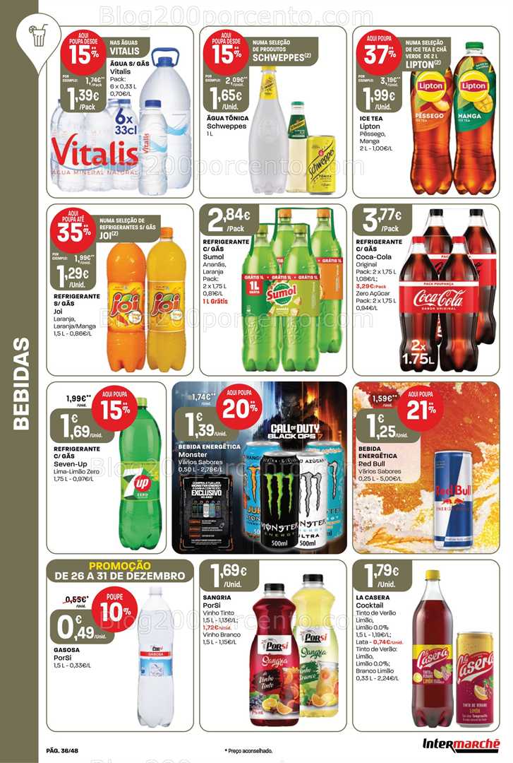 Antevisão Folheto INTERMARCHÉ Super Promoções de 26 a 31 dezembro