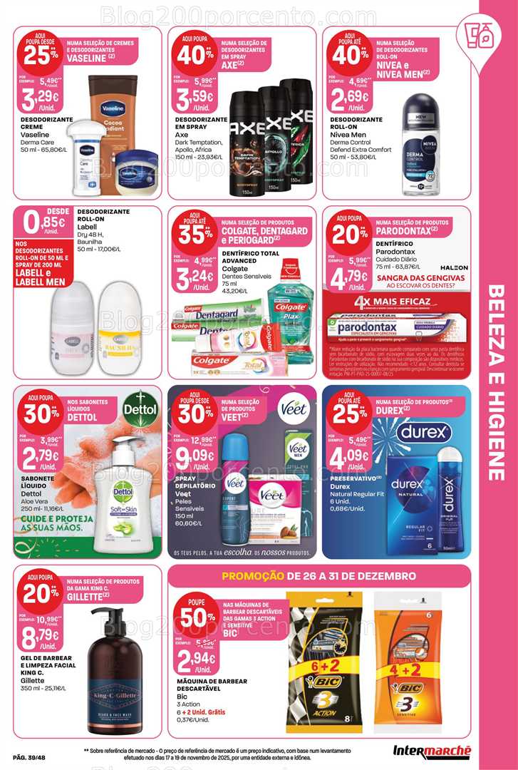 Antevisão Folheto INTERMARCHÉ Super Promoções de 26 a 31 dezembro