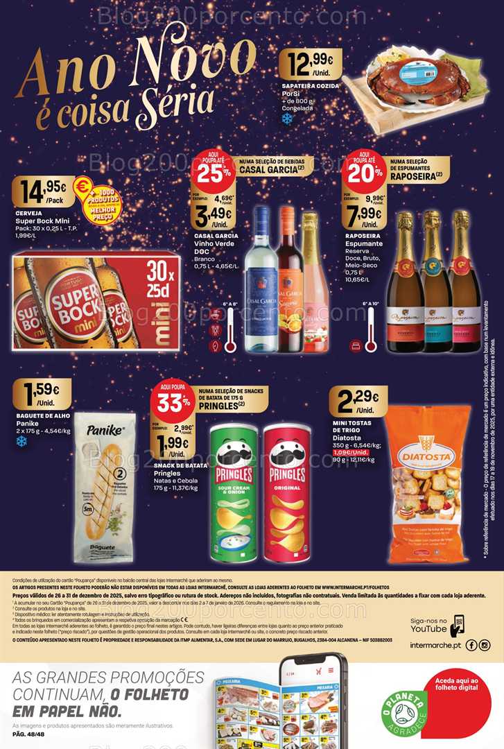 Antevisão Folheto INTERMARCHÉ Super Promoções de 26 a 31 dezembro
