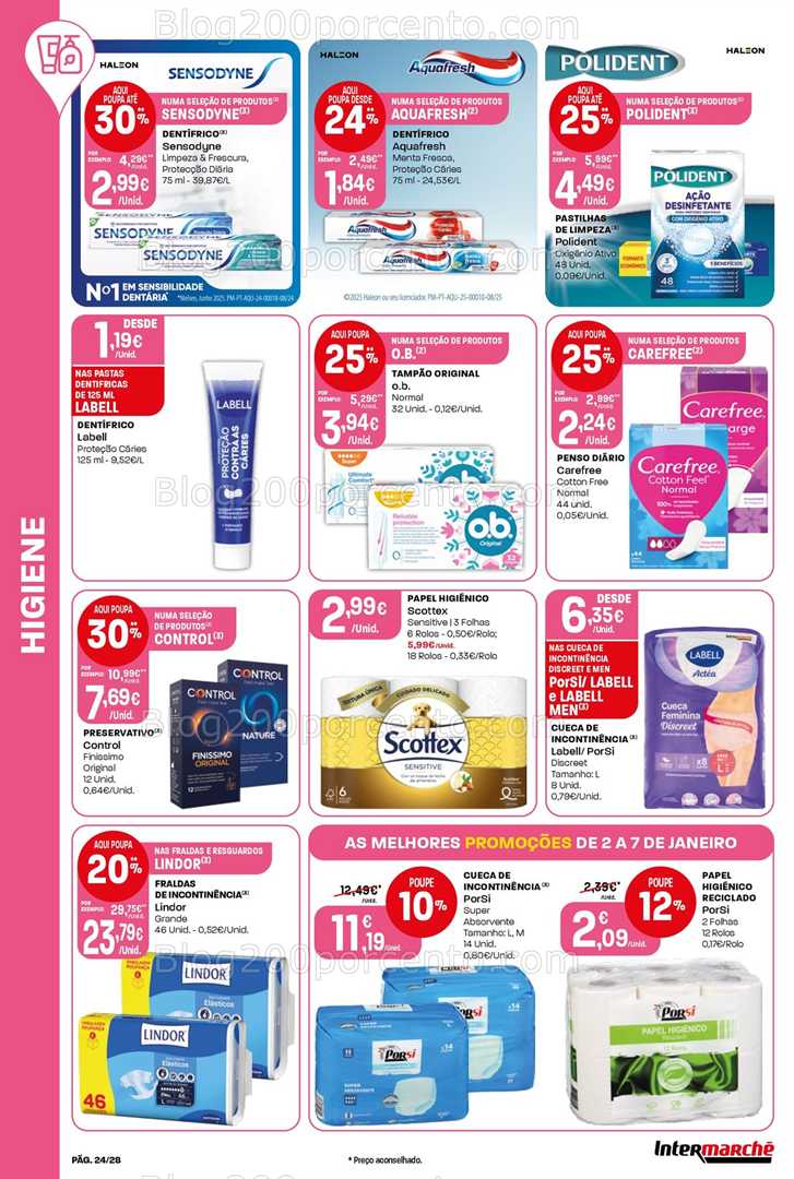 Antevisão Folheto INTERMARCHÉ Contact Promoções de 2 a 7 janeiro