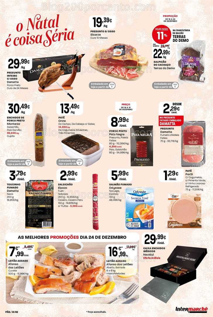 Antevisão Folheto INTERMARCHÉ Super Promoções de 18 a 24 dezembro