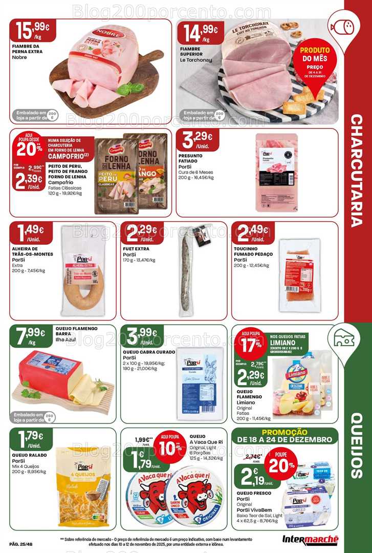 Antevisão Folheto INTERMARCHÉ Super Promoções de 18 a 24 dezembro