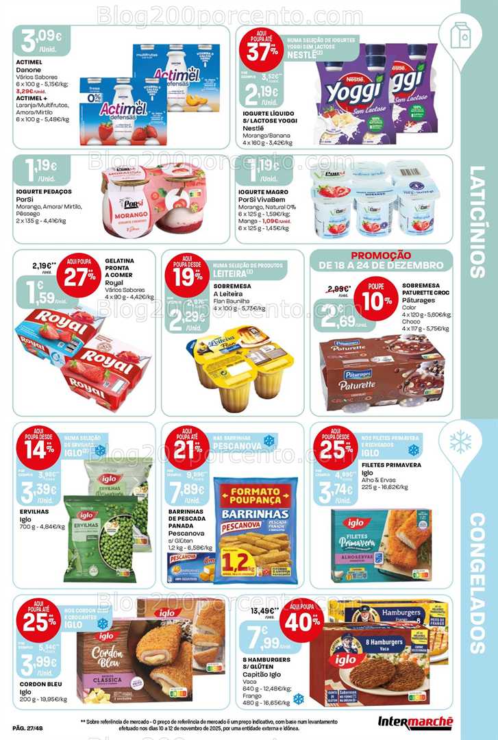Antevisão Folheto INTERMARCHÉ Super Promoções de 18 a 24 dezembro