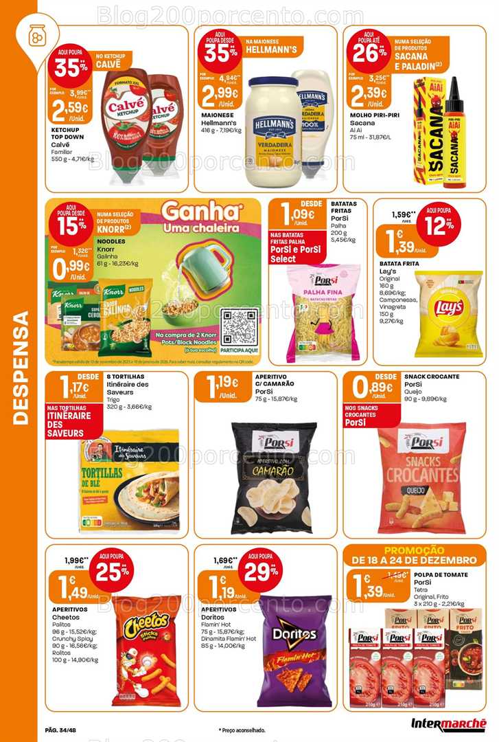 Antevisão Folheto INTERMARCHÉ Super Promoções de 18 a 24 dezembro