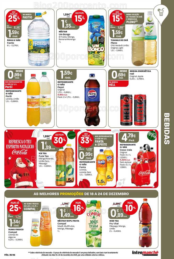 Antevisão Folheto INTERMARCHÉ Super Promoções de 18 a 24 dezembro