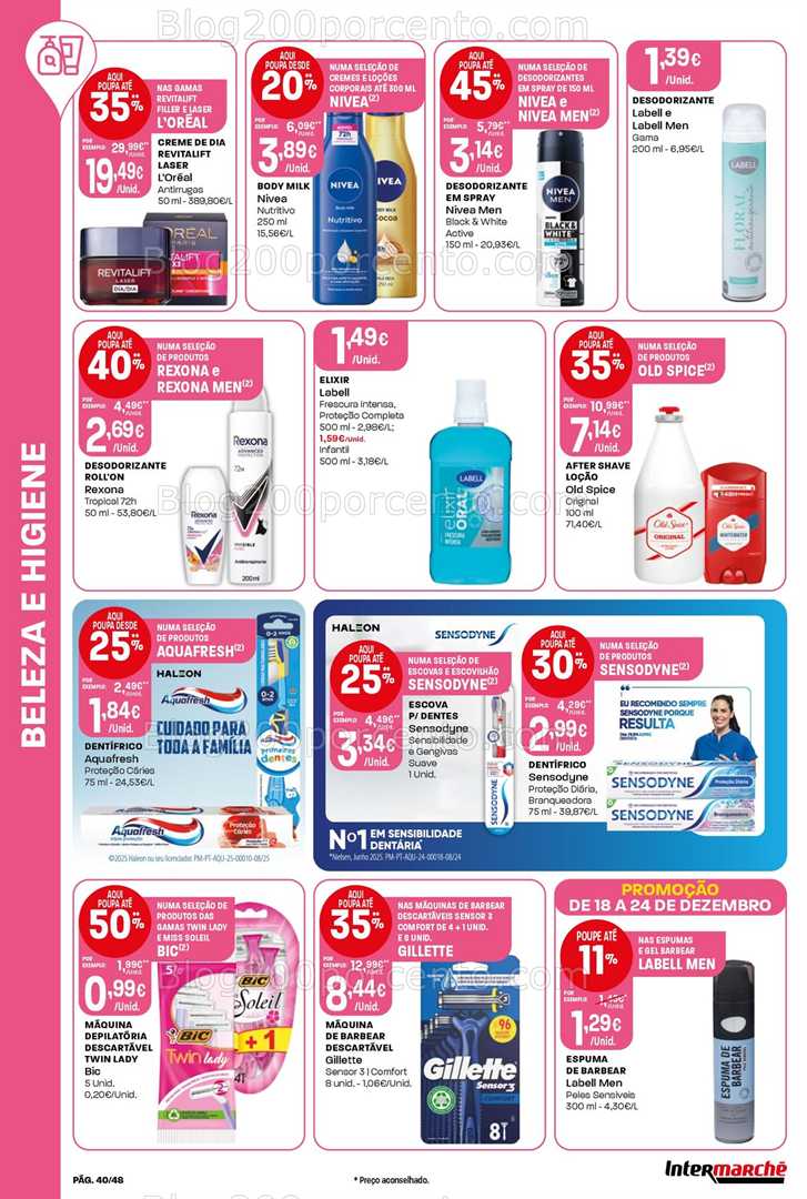 Antevisão Folheto INTERMARCHÉ Super Promoções de 18 a 24 dezembro