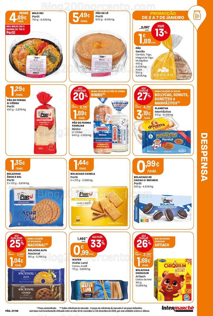Antevisão Folheto INTERMARCHÉ Super Promoções de 2 a 7 janeiro