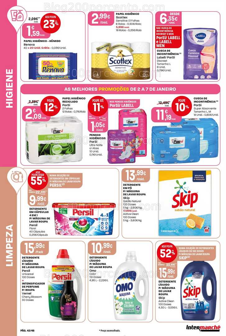Antevisão Folheto INTERMARCHÉ Super Promoções de 2 a 7 janeiro