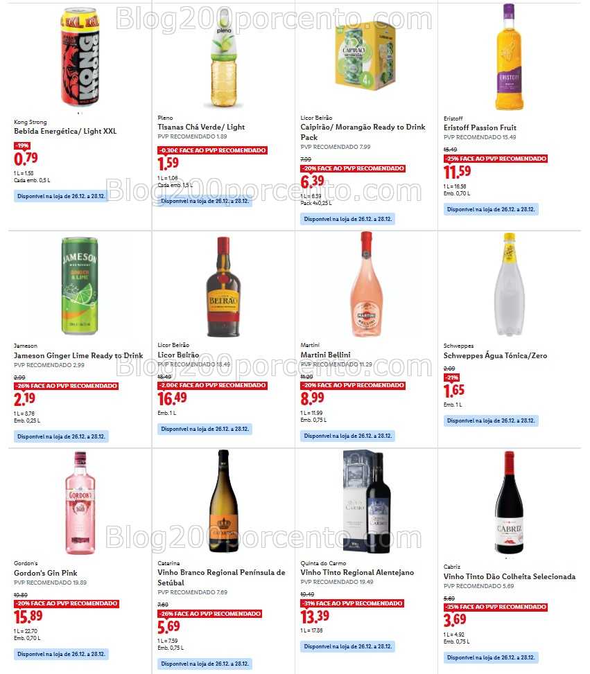 Antevisão Folheto LIDL Promoções de 22 a 28 dezembro