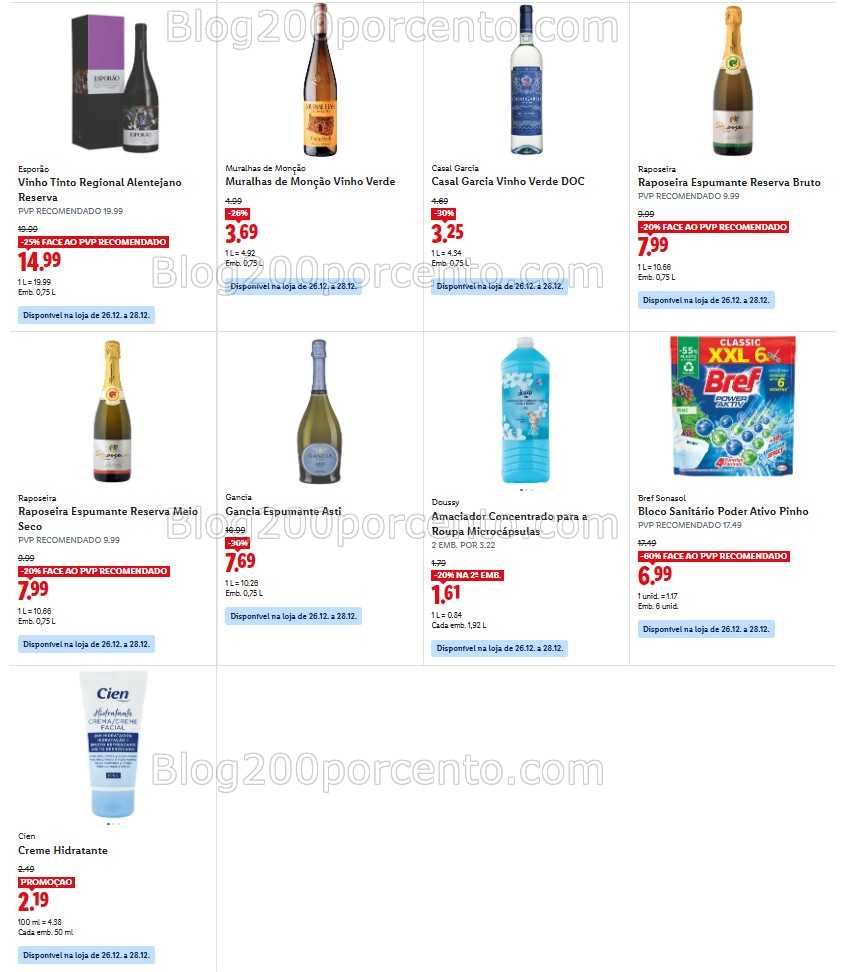 Antevisão Folheto LIDL Promoções de 22 a 28 dezembro