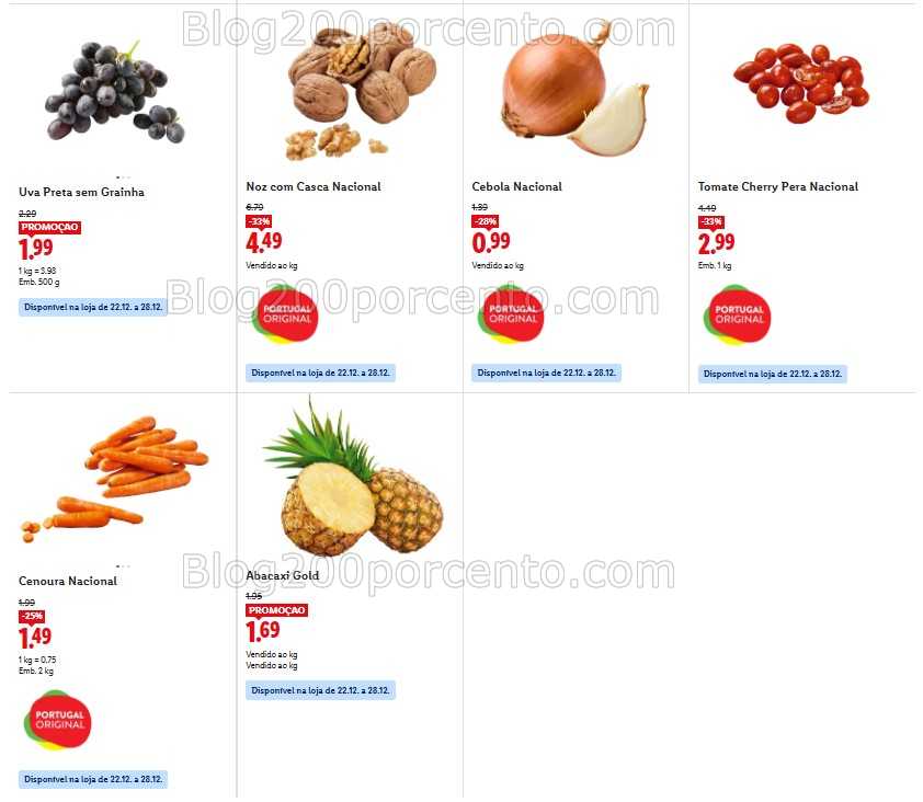 Antevisão Folheto LIDL Promoções de 22 a 28 dezembro