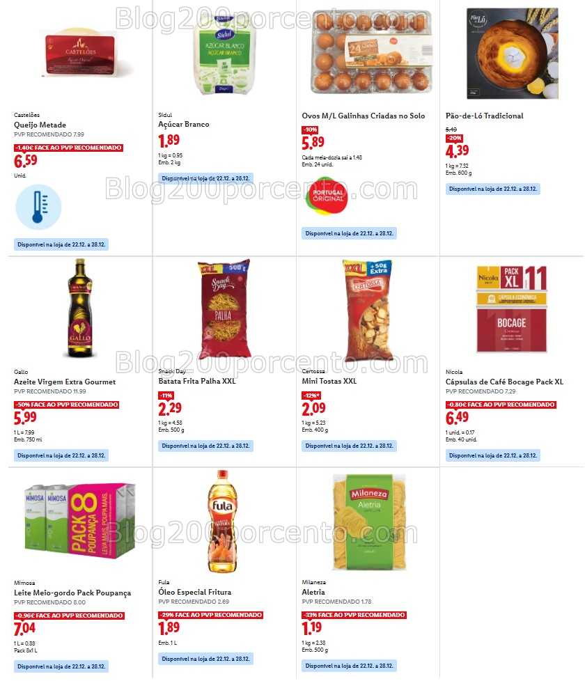 Antevisão Folheto LIDL Promoções de 22 a 28 dezembro