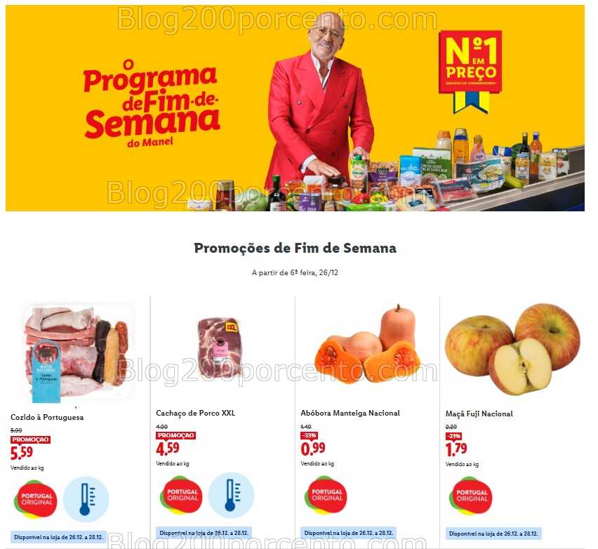 Antevisão Folheto LIDL Promoções de 22 a 28 dezembro