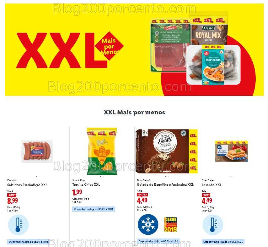 Antevisão Folheto LIDL Promoções de 5 a 11 janeiro