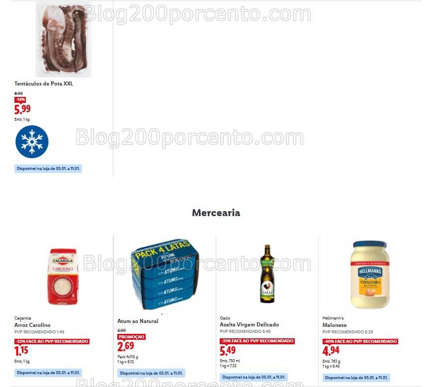 Antevisão Folheto LIDL Promoções de 5 a 11 janeiro