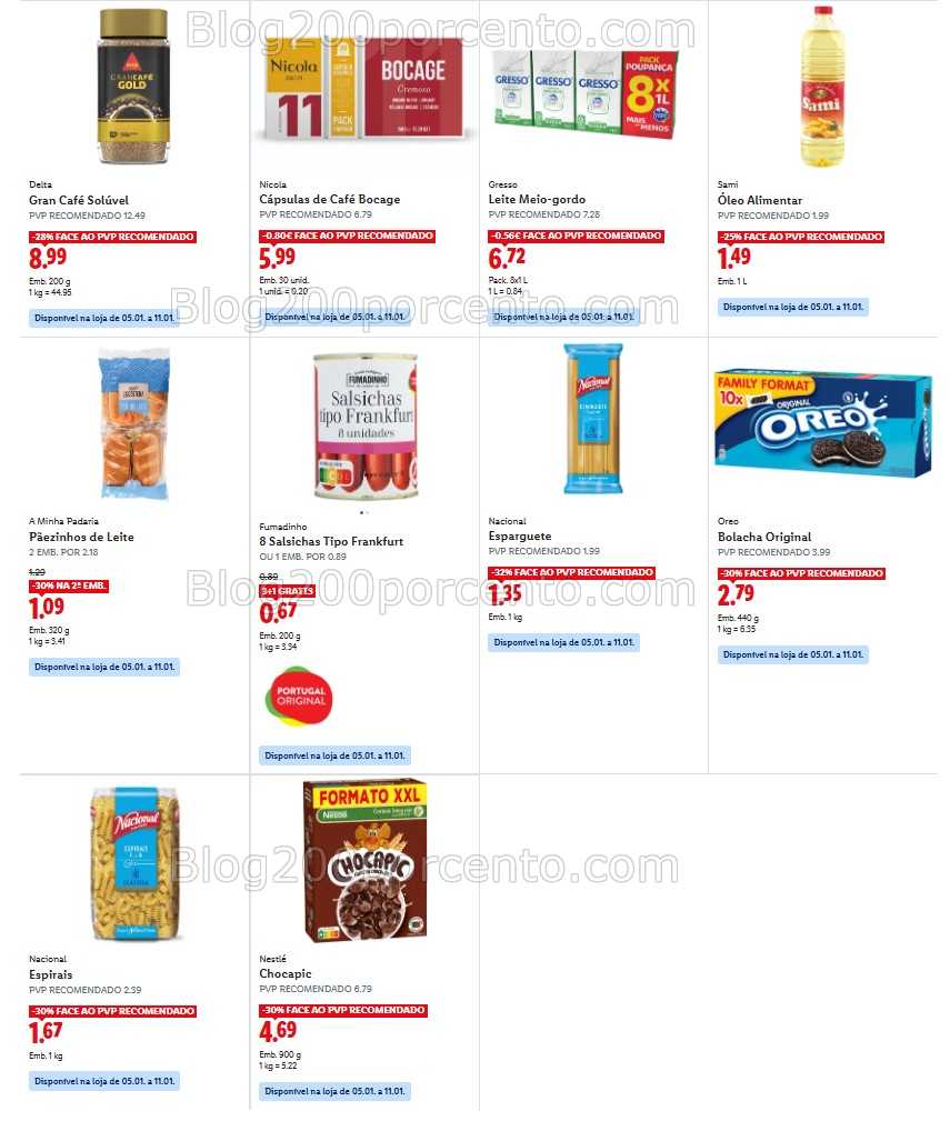 Antevisão Folheto LIDL Promoções de 5 a 11 janeiro