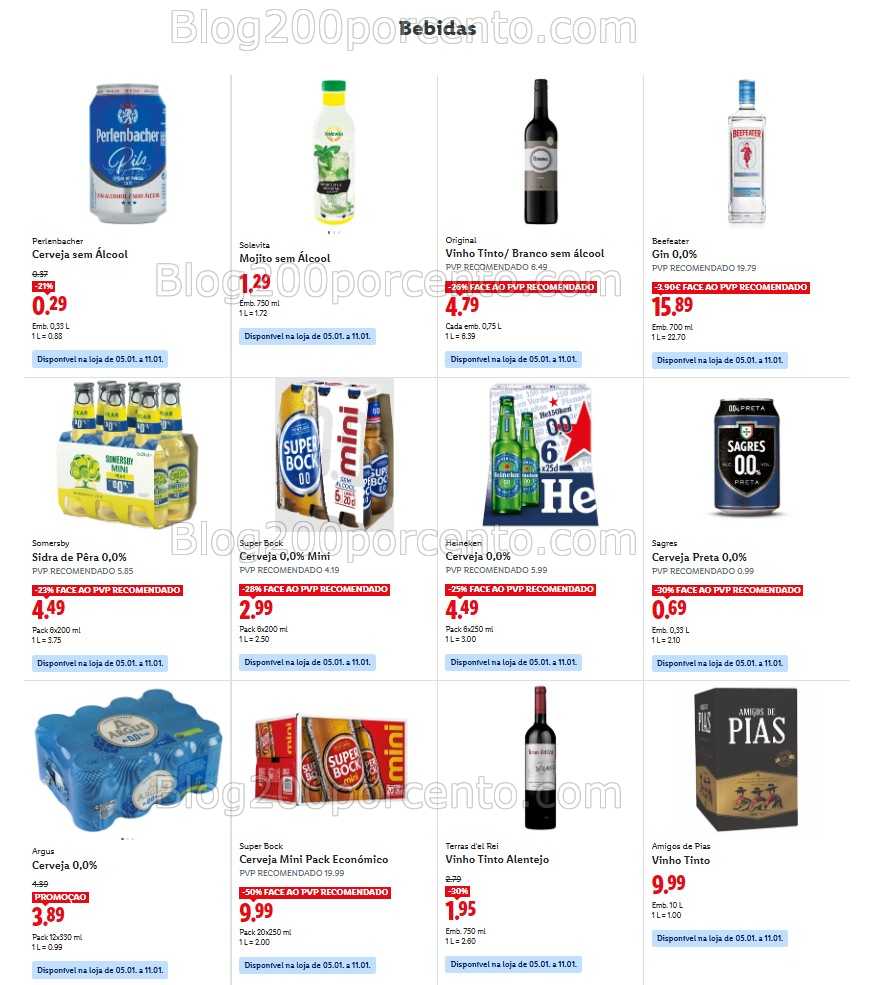Antevisão Folheto LIDL Promoções de 5 a 11 janeiro