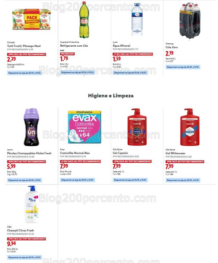 Antevisão Folheto LIDL Promoções de 5 a 11 janeiro