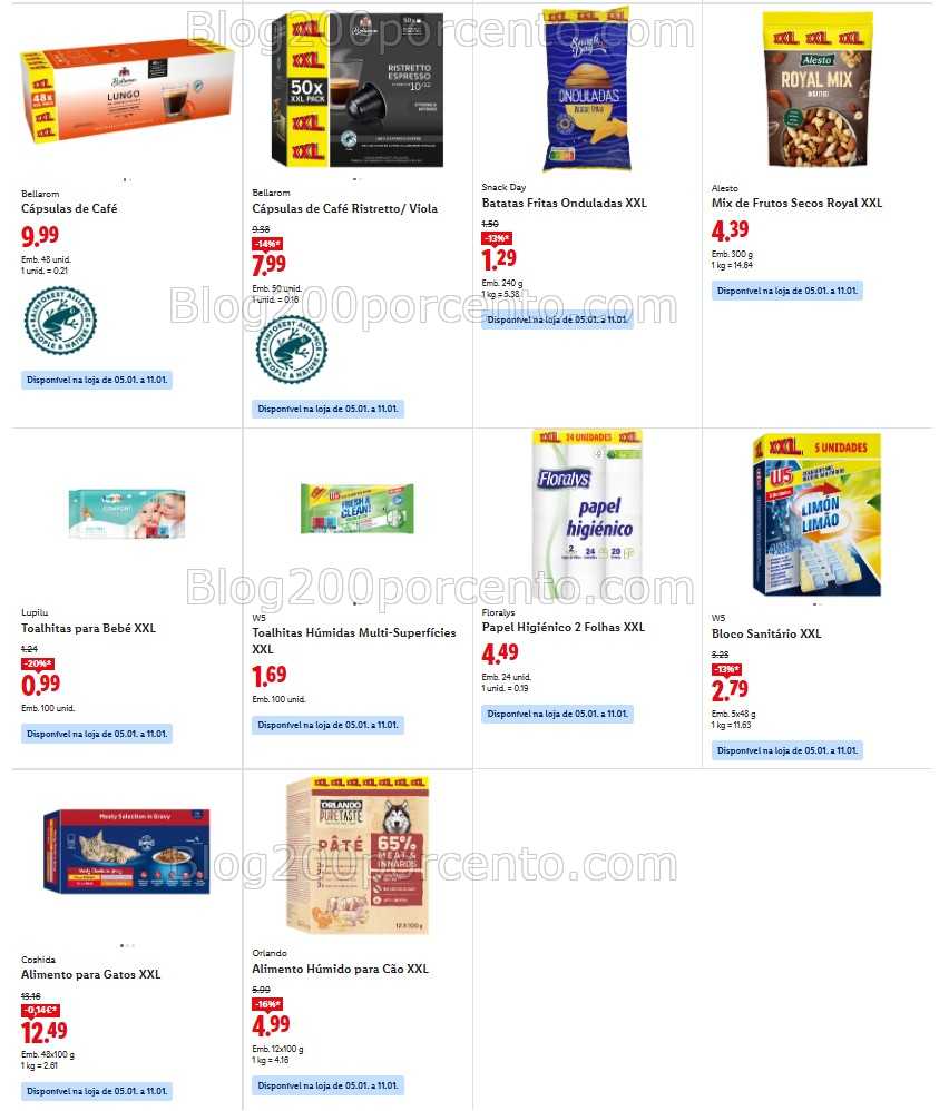 Antevisão Folheto LIDL Promoções de 5 a 11 janeiro