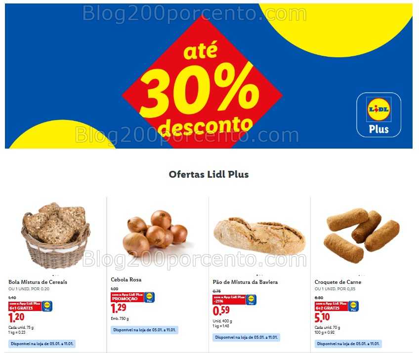 Antevisão Folheto LIDL Promoções de 5 a 11 janeiro